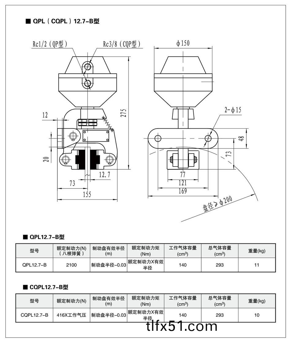 QP12.7L-B